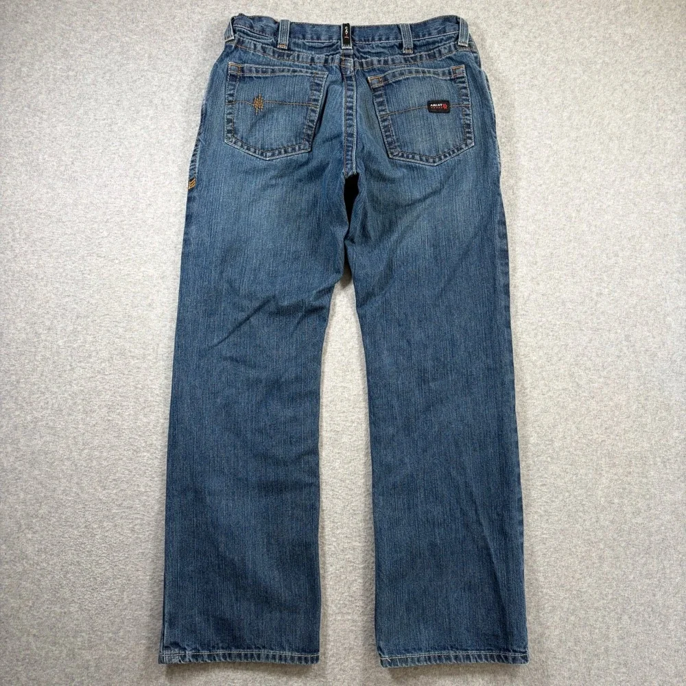 Ariat M4 FR Relaxed Boot Jeans Mens 30x32 (30x30) Blue Flame Resistant Workwear
